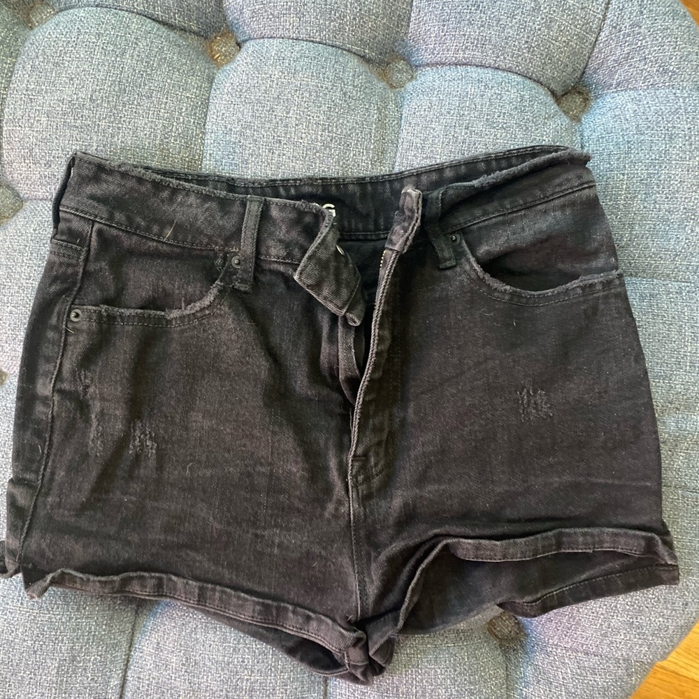 High rise black BDG urban outfitters denim shorts